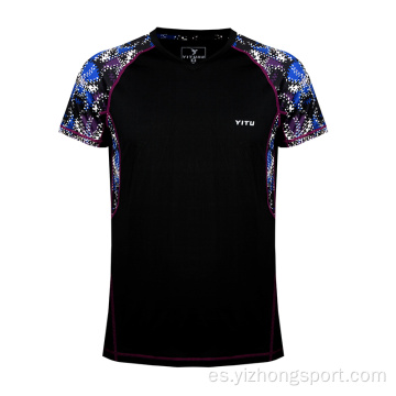 Camiseta Dry Fit que absorbe la humedad Negro Royal